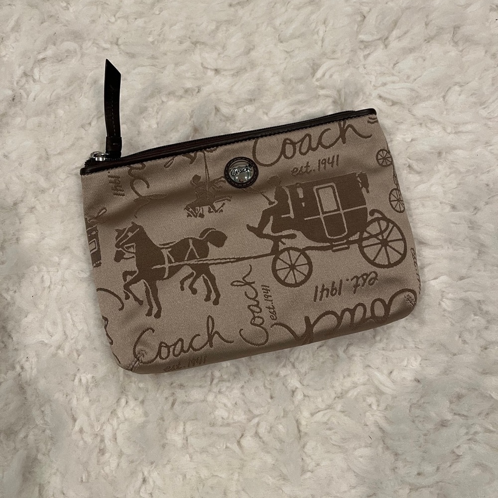 Coach cosmetic pouch